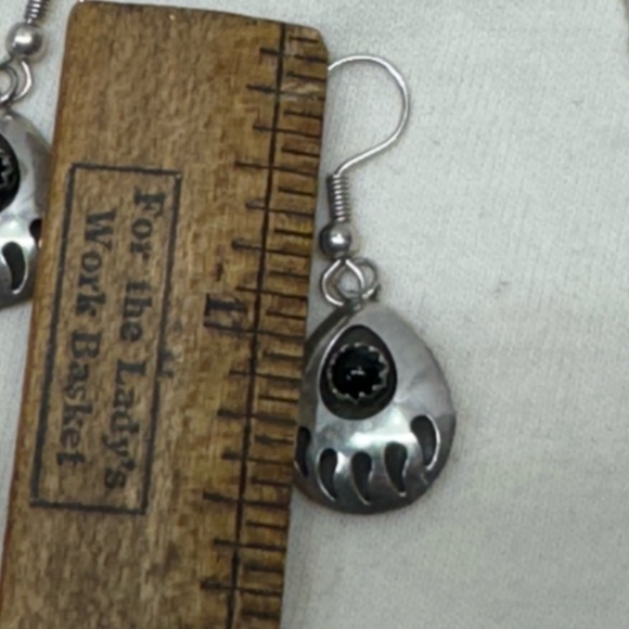 Native American Indian Navajo Kathleen Chavez Necklace Earring Set Bear Claw - Picture 9 of 15